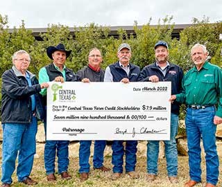 Central Texas Farm Credit Returns $7.9 Million to Customers